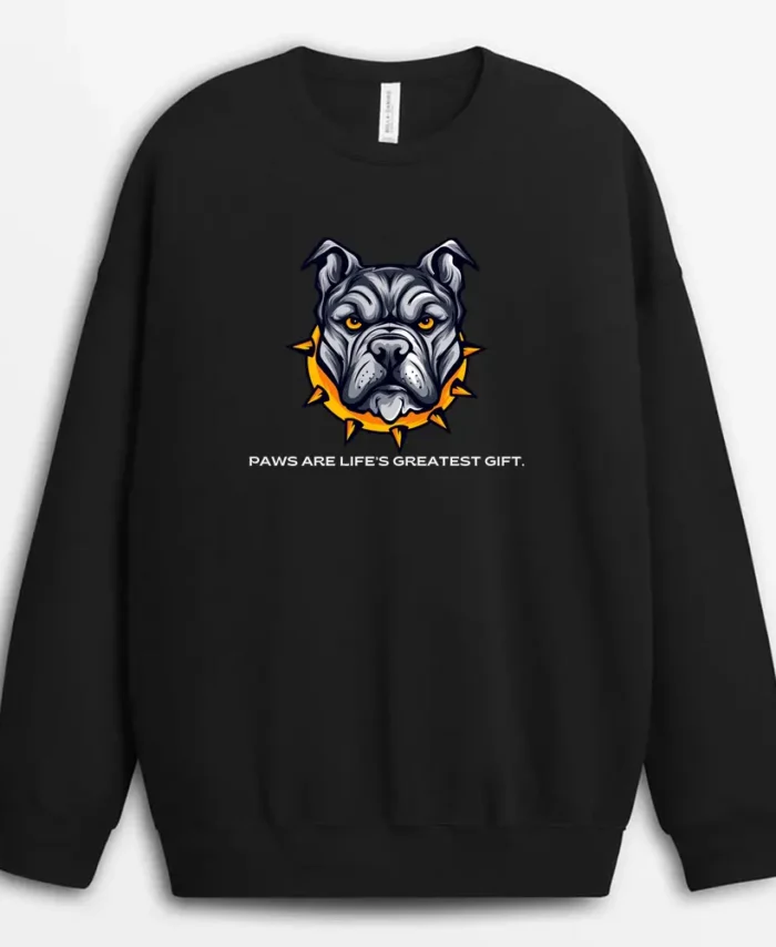 Paws Are Lifes Greatest Gift Geumbull Sweatshirt - Black