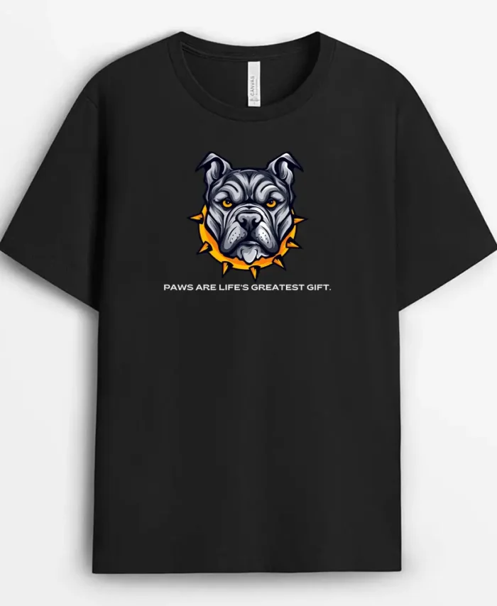 Paws Are Lifes Greatest Gift Geumbull T-Shirt - Black