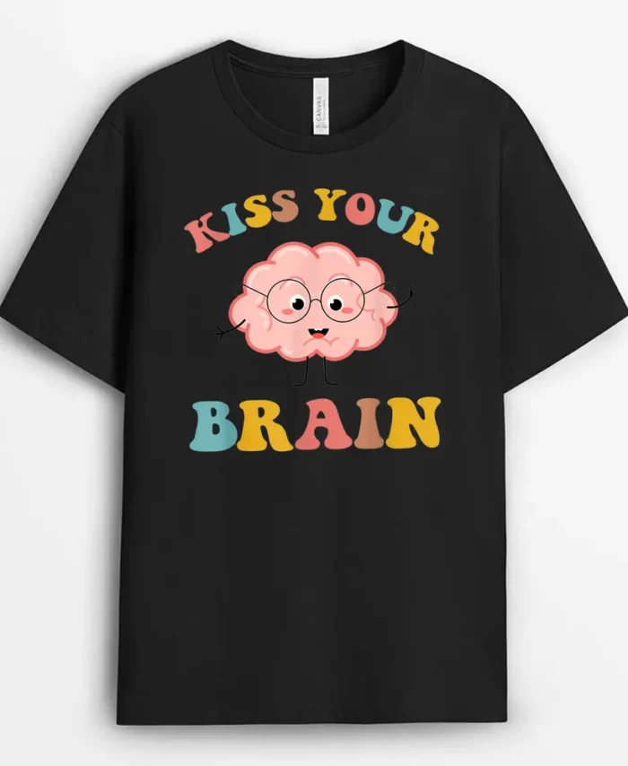 Kiss Your Brain Sped Teacher Appreciation Back To School T-Shirt - Black