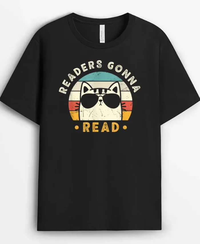 Readers Gonna Read Reading English Teacher Book Lover T-Shirt - Black