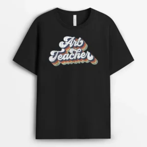Retro Art Teacher For Artist Teacher Team T-Shirt - Black
