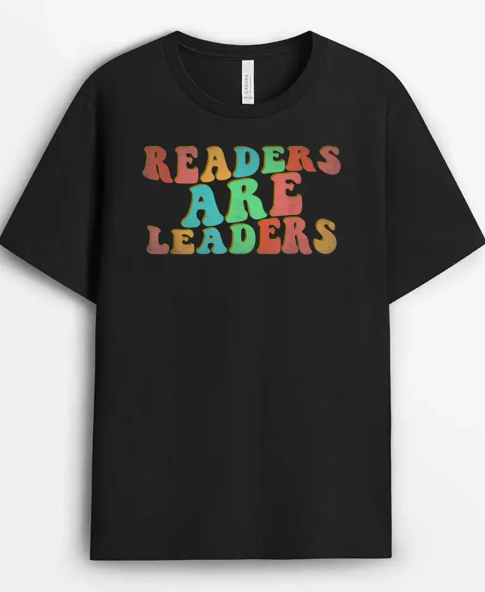 Retro Readers Are Leaders Elementary Teacher Appreciation T-Shirt - Black