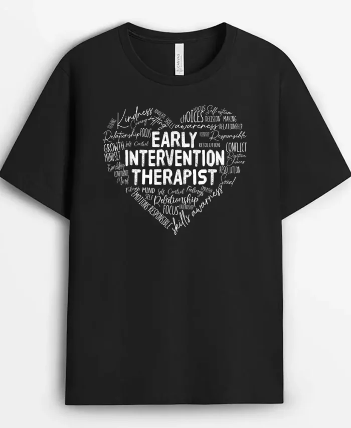 RTI Team Teacher School Crew Early Intervention Therapist T-Shirt - Black