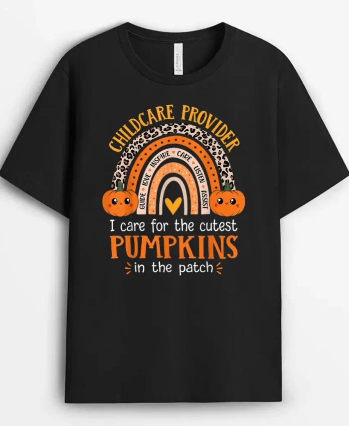School Childcare Provider Halloween School Daycare Teacher T-Shirt - Black