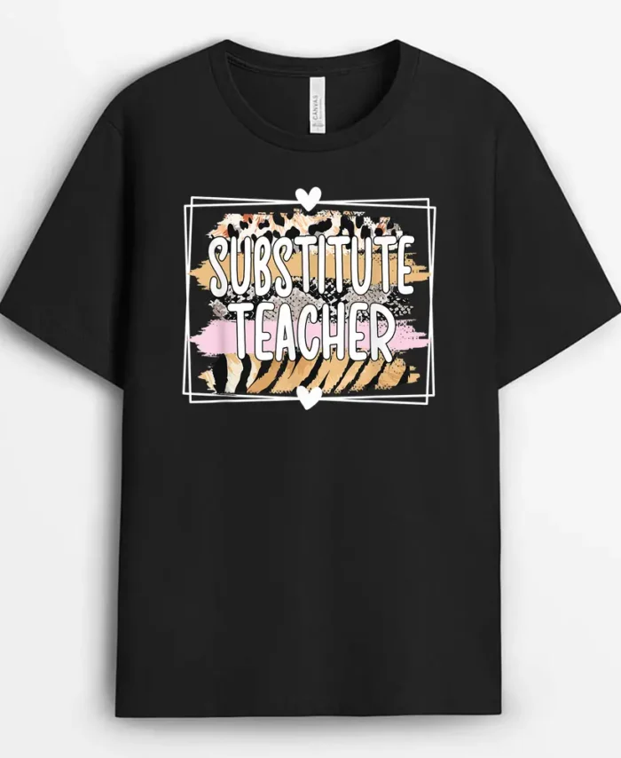 Substitute Teacher Appreciation Sub Teacher T-Shirt - Black