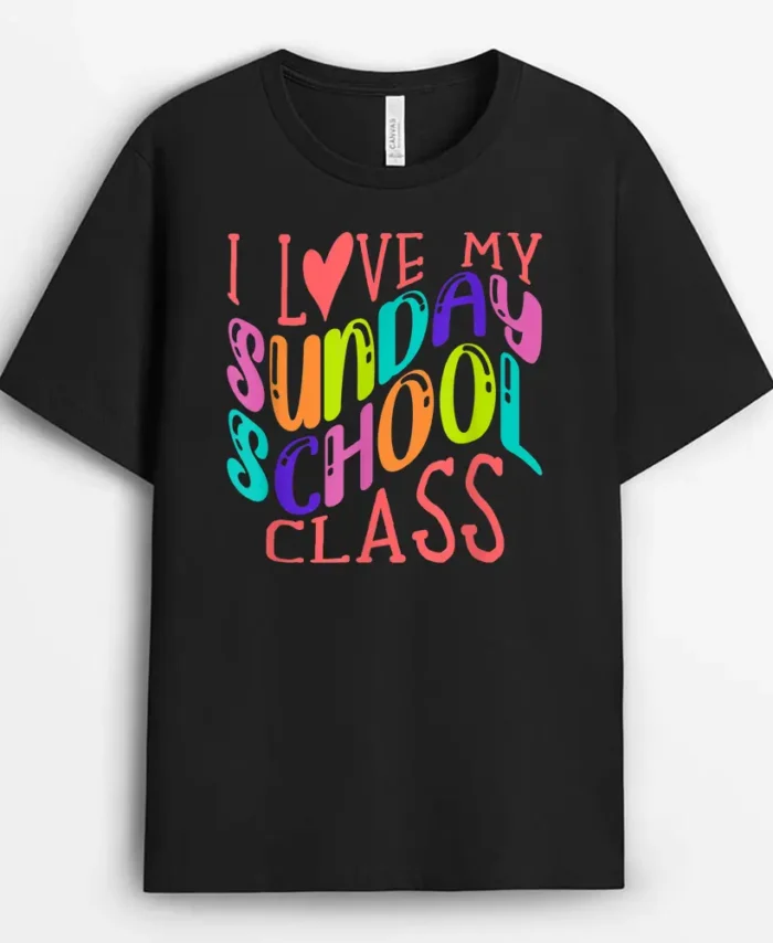 Sunday School Teacher Retro Vintage Jesus Bible Study T-Shirt - Black