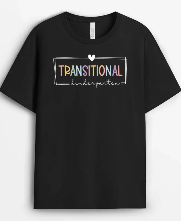 TK Teacher Transitional Kindergarten First Day Back School T-Shirt - Black